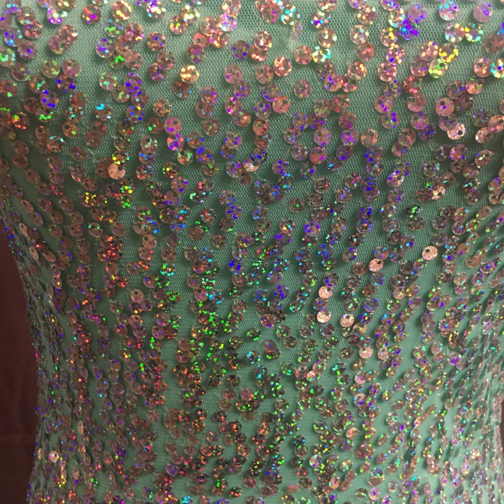 Mermaid sparkle straps tank top gently used - Picture 5 of 5